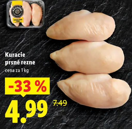 Kuracie prsnè rezne čerstvé