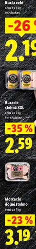 Kuracie stehná XXL horné a dolné čerstvé