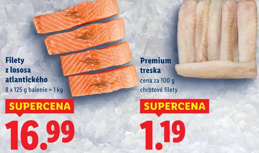 Premium treska chrbátové filety