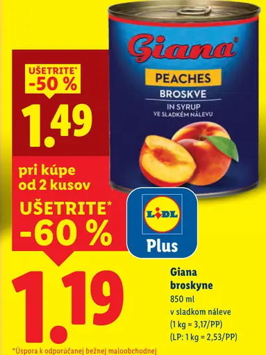 Giana Broskyne v sladkom náleve