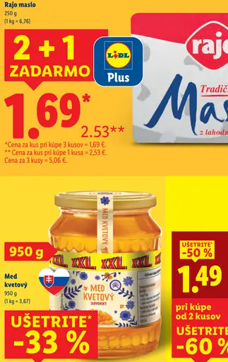 Med kvetový slovenský XXL