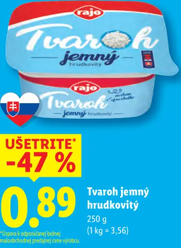 Rajo Tvaroh jemný hrudkovitý