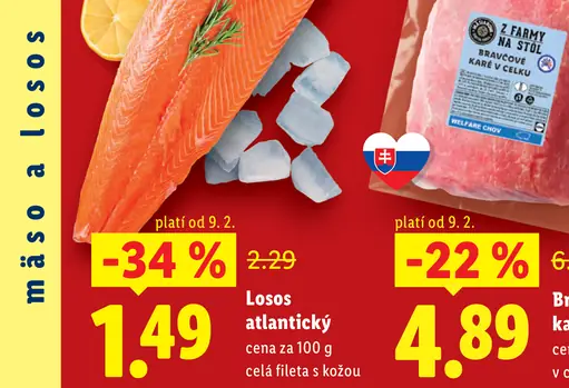 Losos atlantický celá fileta s kožou