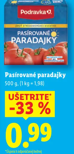 Podravka Pasírované paradajky