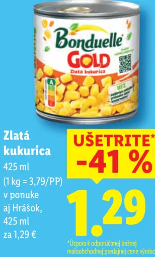Bonduelle Gold Zlatá kukurica