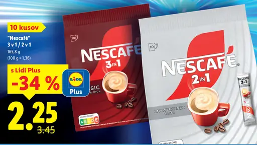 Nescafé 3 v 1 instantná kávová zmes