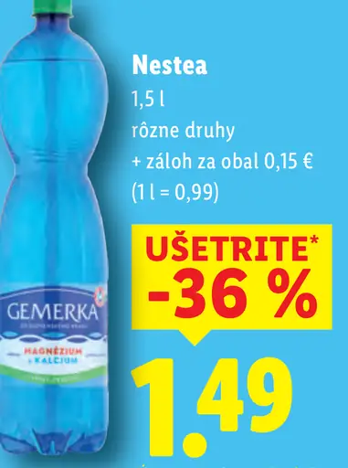Nestea ľadový čaj rôzne druhy