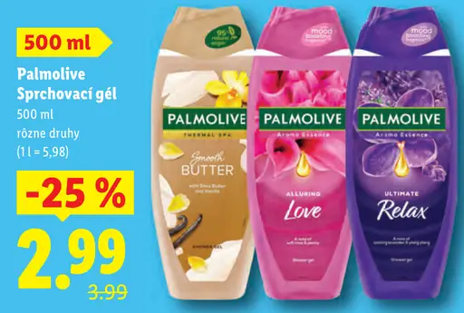 Palmolive sprchový gél vybrané druhy