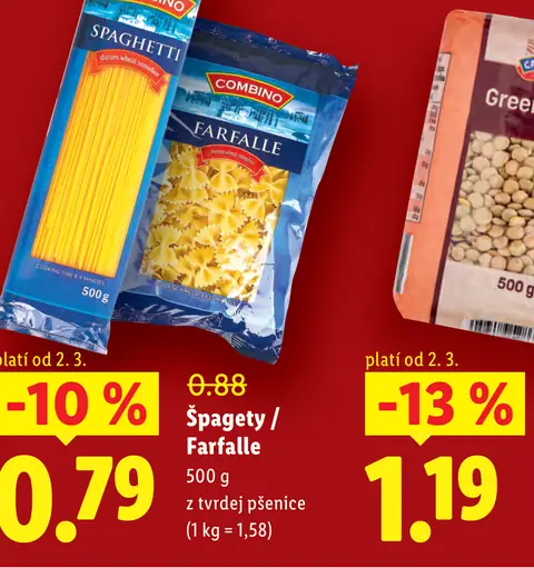Combino špagety z tvrdej pšenice
