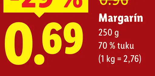 Hera margarín na pečenie Classic