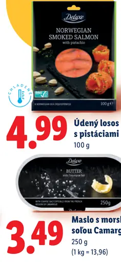 Deluxe údený losos s pistáciami