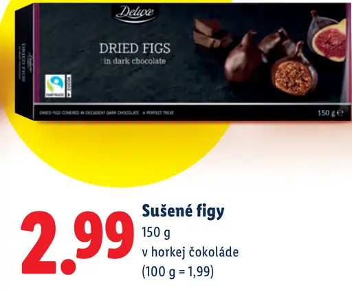 Deluxe sušené figy v horkej čokoláde