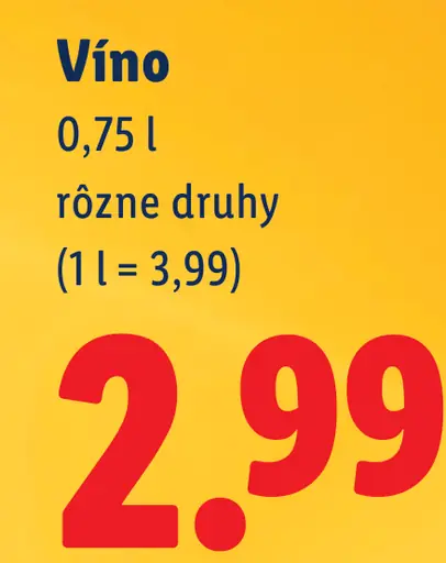 Vino rôzne druhy