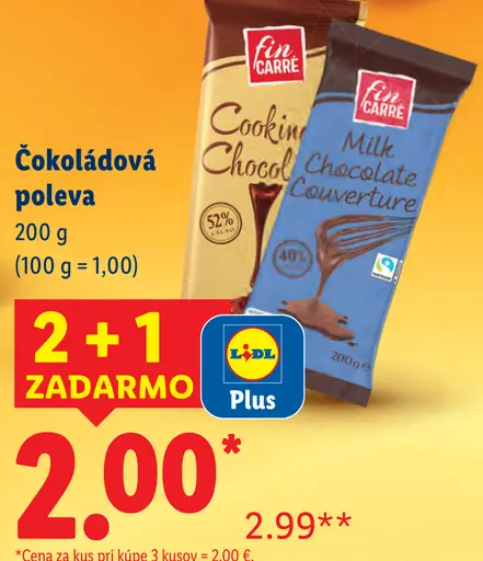 Fin Carré Čokoládová poleva