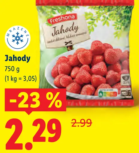 Freshona Jahody mrazené