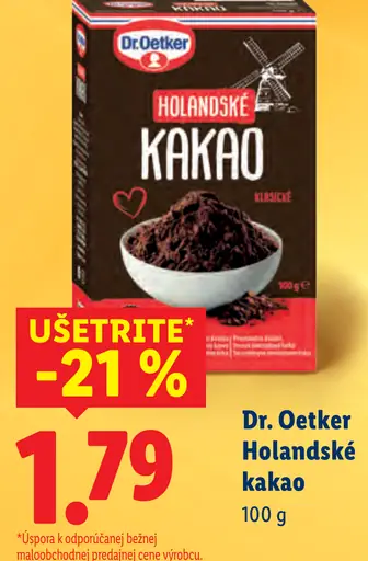 Dr. Oetker Holandské kakao