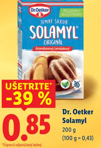Dr. Oetker Solamyl zemiakový škrob