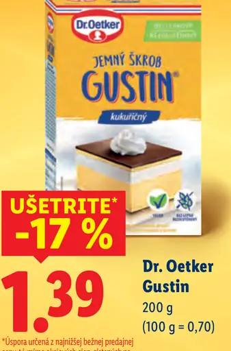 Dr. Oetker Gustin kukuričný škrob
