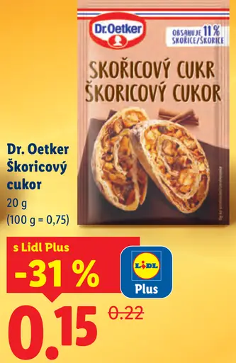 Dr. Oetker Škoricový cukor