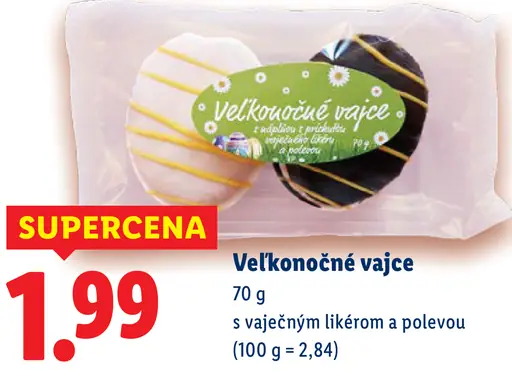 Veľkonočné vajce s vaječným likérom a polevou