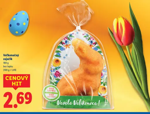 Veľkonočný zajačik bez lepku