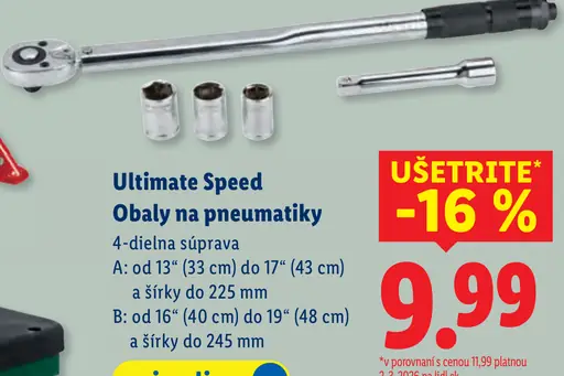 Ultimate Speed Obaly na pneumatiky