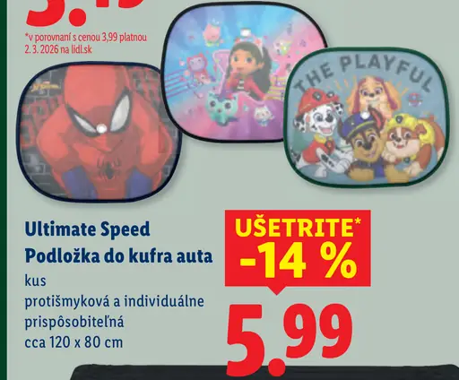 Ultimate Speed Podložka do kufra auta