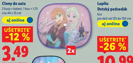 Clony do auta s detským motívom