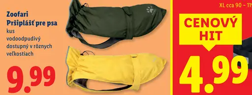 Zoofari pršiplášť pre psa