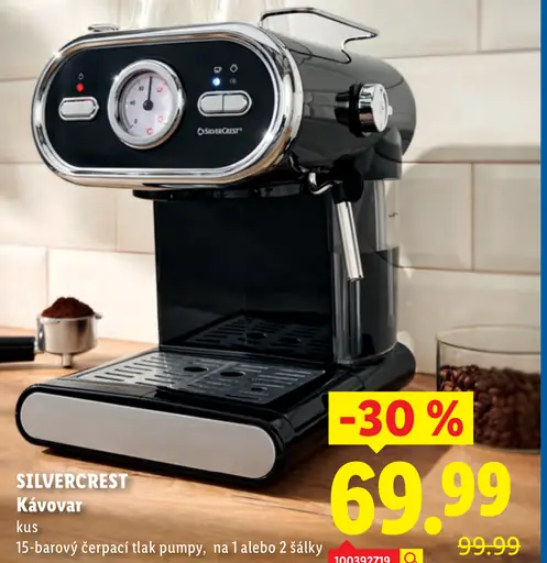 Silvercrest Pákový kávovar