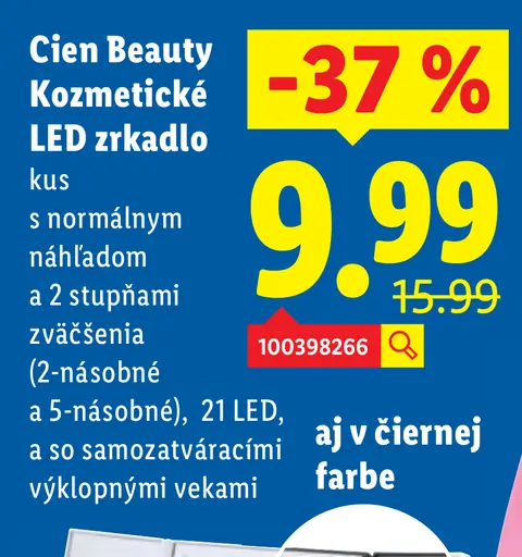 Cien Beauty Kozmetické LED zrkadlo