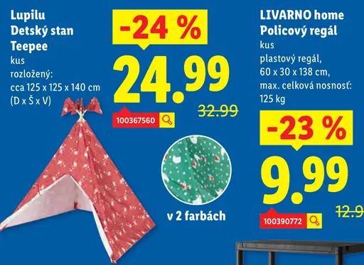 Lupilu detský stan Teepee