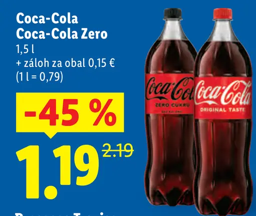 Coca-Cola Zero nápoj