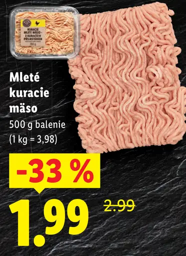 Mäsiarova mleté kuracie mäso