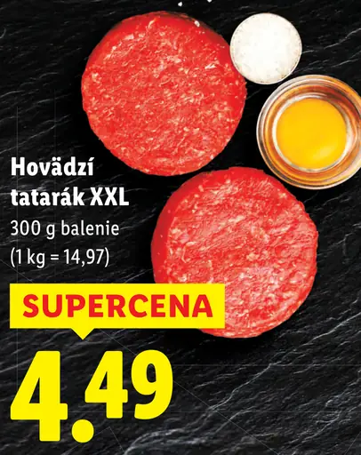 Hovädzí tatarák XXL