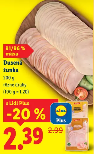 Dulano Dusená šunka