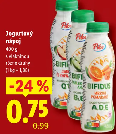 Pilos Jogurtový nápoj s vlákninou