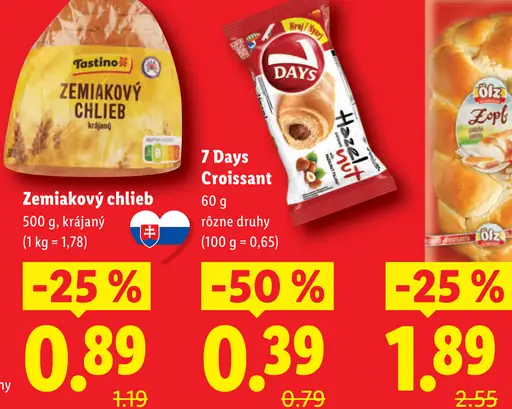 Tastino Zemiakový chlieb