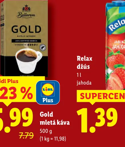 Bellarom Gold mletá káva