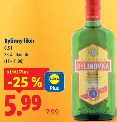 Bylinovka bylinný likér