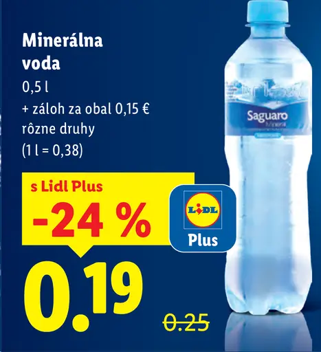 Saguaro pramenitá voda