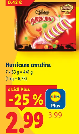 Gelatelli Hurricane zmrzlina