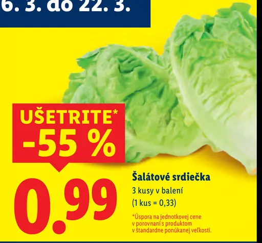 Šalátové srdiečka