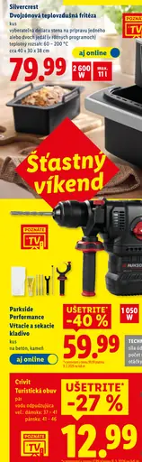 Silvercrest Dvojzónová teplovzdušná fritéza