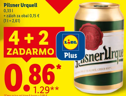 Pilsner Urquell plechovka