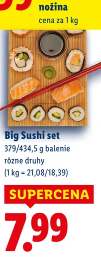 Big Sushi Set rôzne druhy