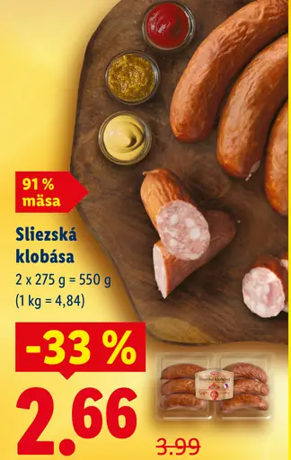 Pikok Sliezska klobása