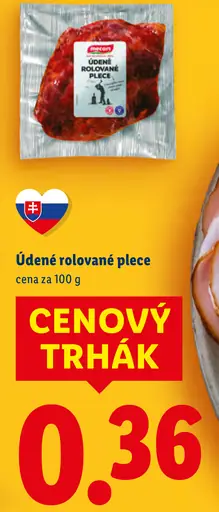 Údené plece rolované