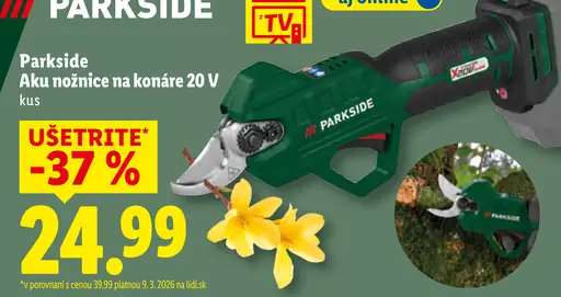 Parkside Aku nožnice na konáre 20 V