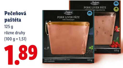 Deluxe pečeňová paštéta